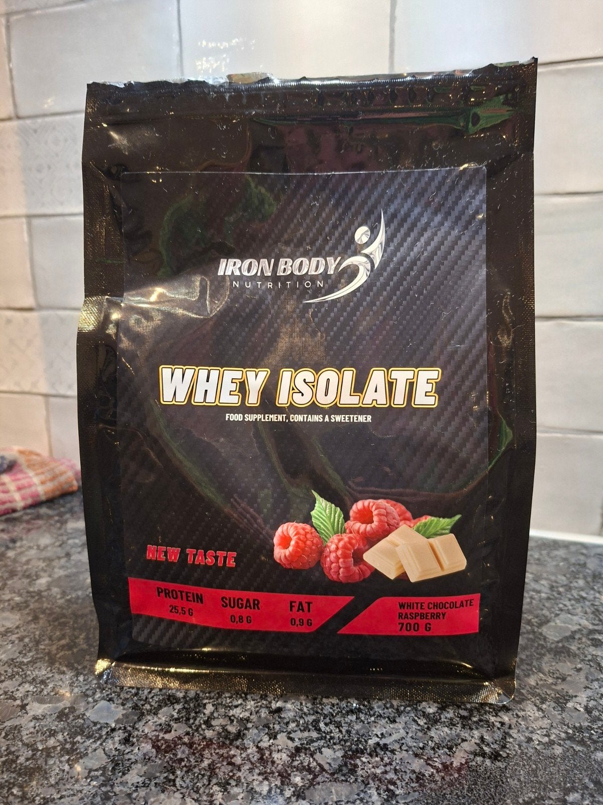 Iron Body Nutrition Whey Isolate - White Chocolate Raspberry, Ophalen of Verzenden, Nieuw, Poeder of Drank