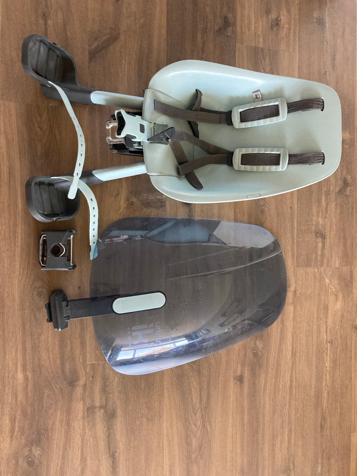 Fietsstoeltje voor kinderen met windscherm merk Urban Iki, Ophalen, 0 t/m 18 kg, Voorzitje, Gebruikt