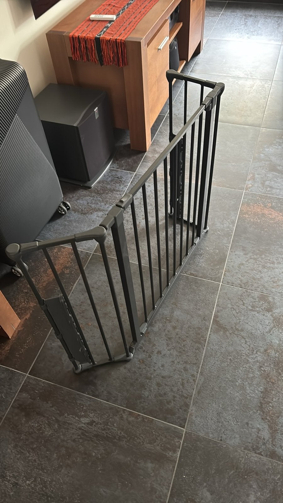 BabyDan Flex S Traphekje 90 - 112 cm zwart, Ophalen, Zo goed als nieuw, Metaal of IJzer, 115 cm of meer