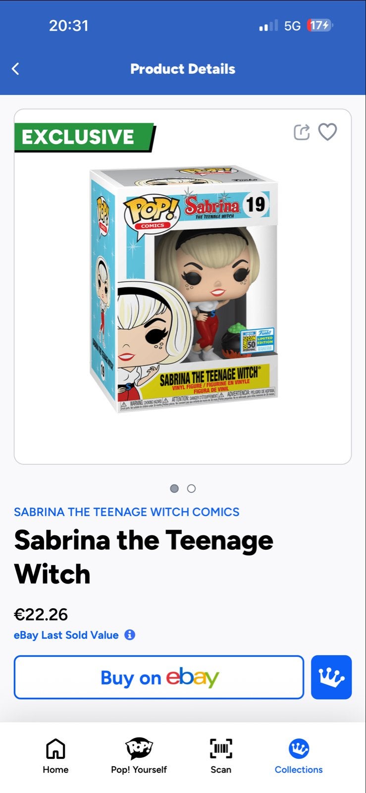 Funko Pop! Sabrina the Teenage Witch #19 (Exclusief), Ophalen of Verzenden, Zo goed als nieuw