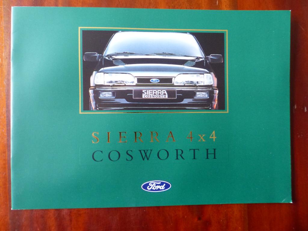 Ford Sierra Cosworth 4x4 1992 brochure, Verzenden, Zo goed als nieuw, Ford
