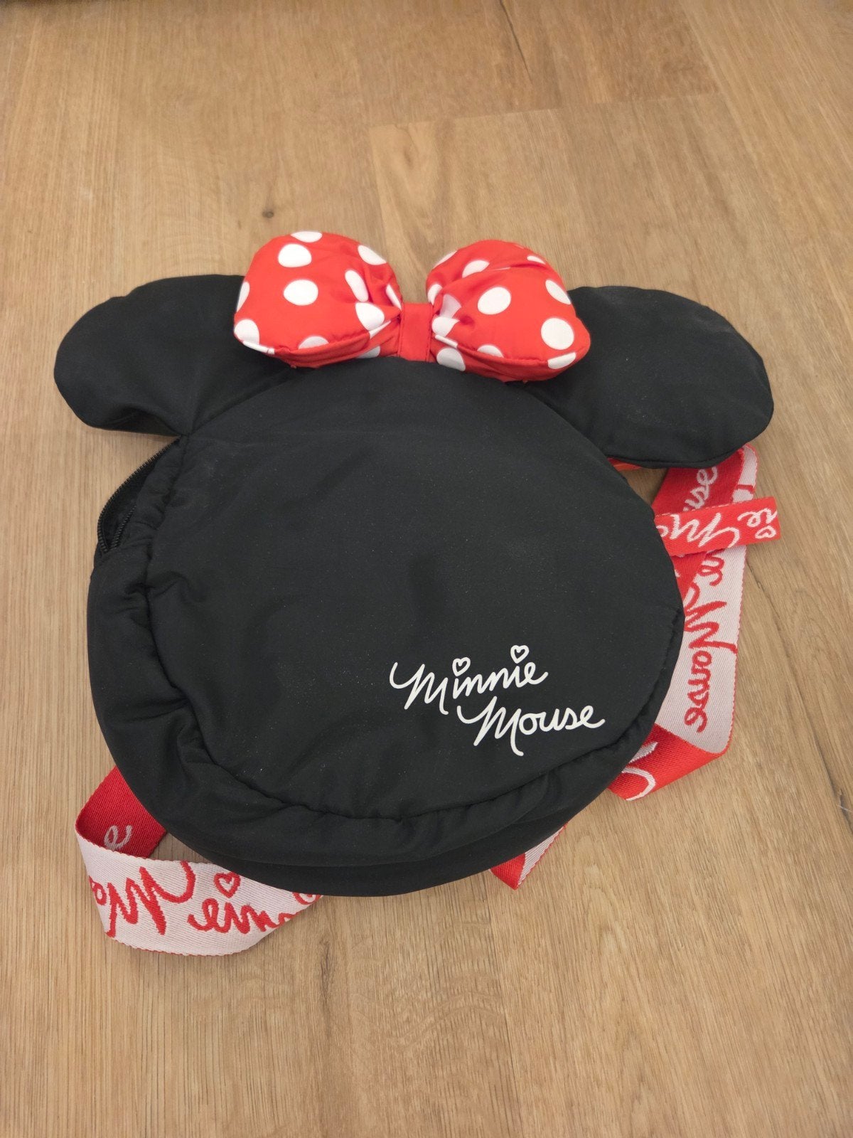 Minnie Mouse Rugzak - Zwart met Rode Stippen, Ophalen, Gebruikt, Minder dan 30 cm, Rugtas