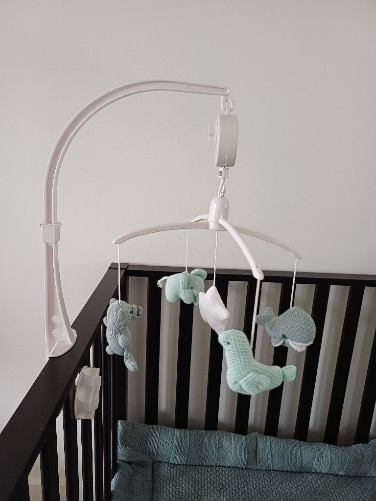 Baby's Only muziekmobiel - stonegreen/mint/wit, Ophalen, Zo goed als nieuw, Mobiel, Met geluid