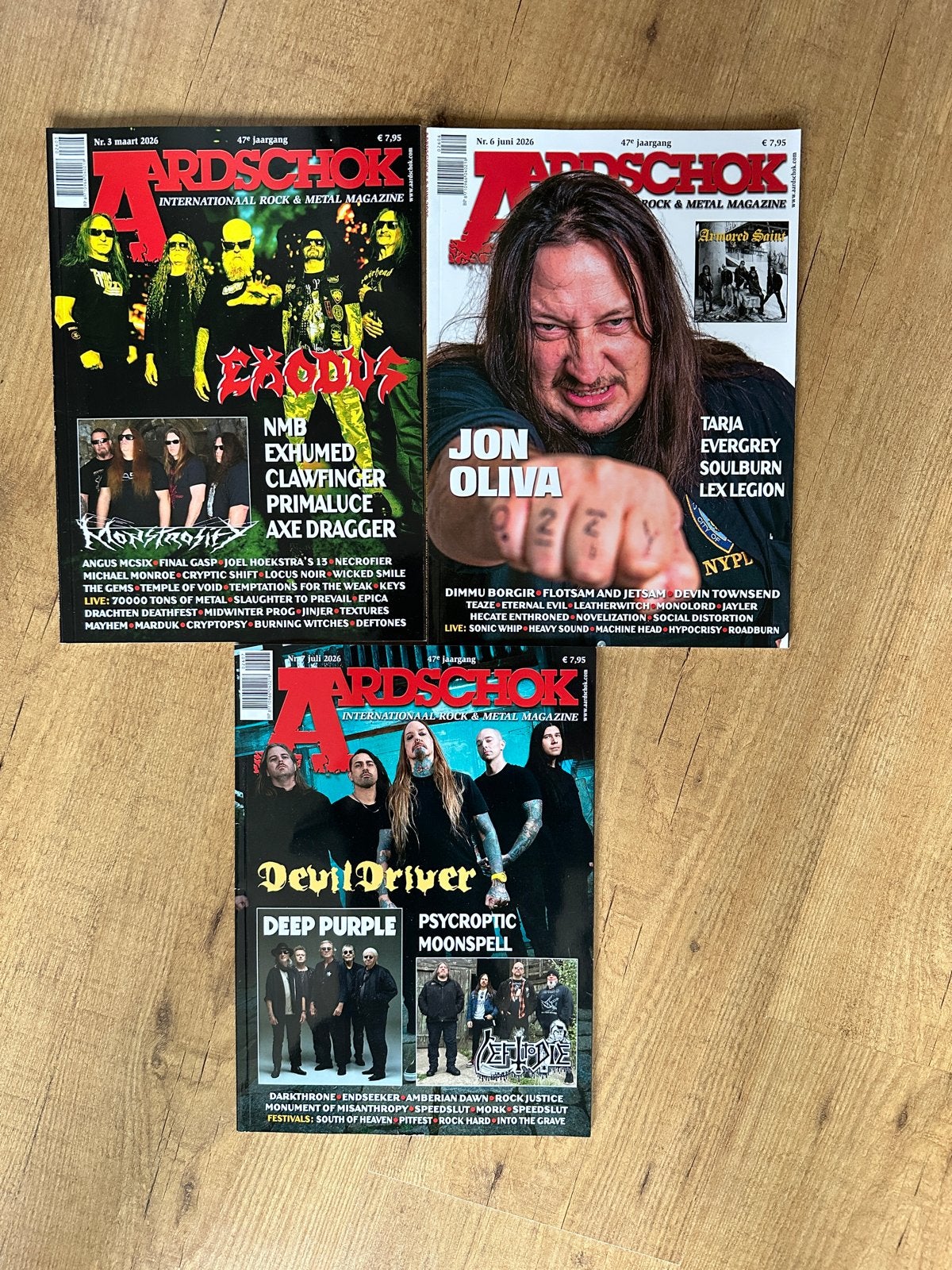 Aardschok Rock & Metal Magazine - 3 nummers 2026, Ophalen of Verzenden, Nieuw, Overige typen