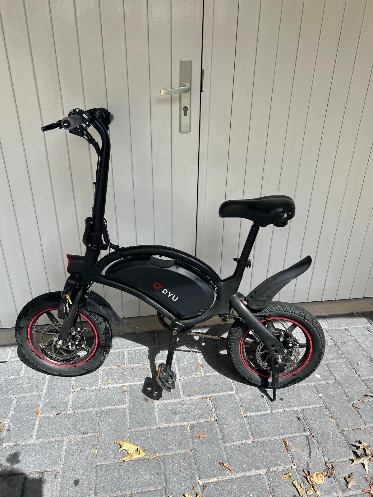 DYU D3F Elektrische Vouwfiets, Gebruikt, Minder dan 47 cm, 30 tot 50 km per accu, Ophalen