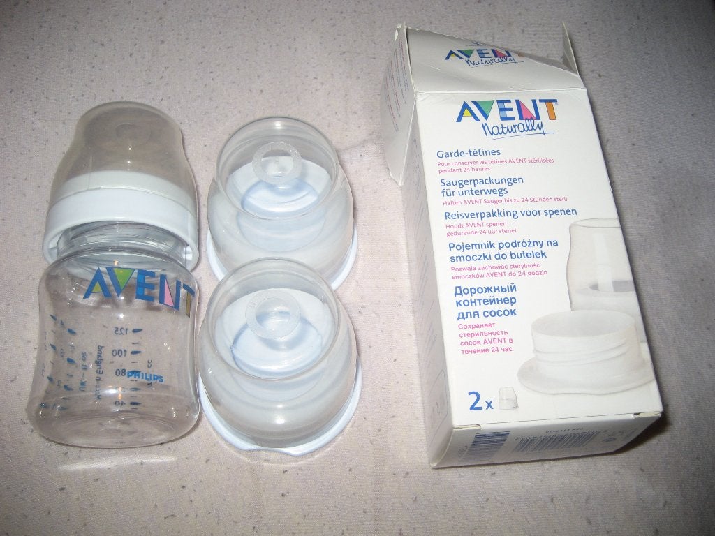 Avent 2 x reis verpakking voor fles voeding spenen nieuw, Kinderen en Baby's, Babyvoeding en Toebehoren, Ophalen of Verzenden