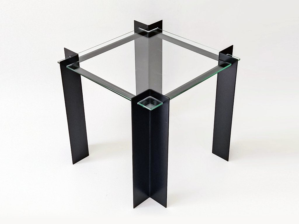 bijzettafel post modern, Minder dan 55 cm, Gebruikt, Post modern, Vierkant