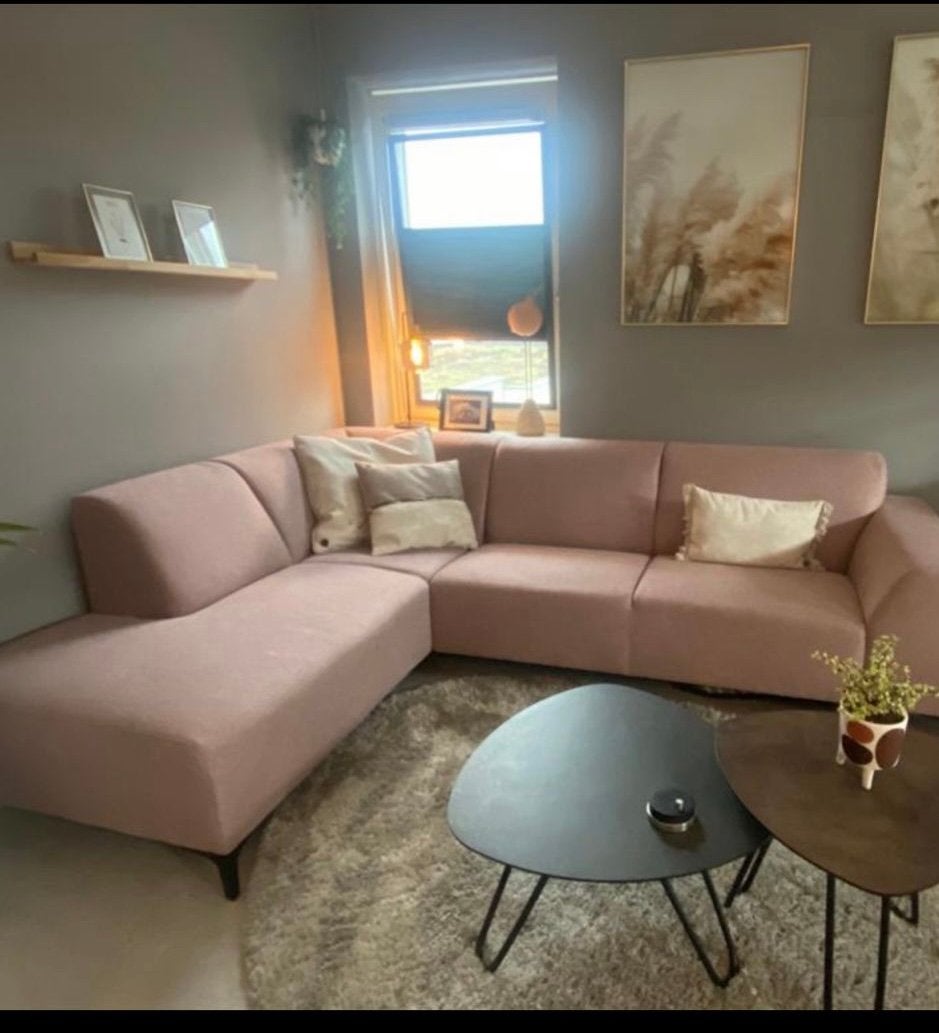 Hoekbank van Eijerkamp oud roze, Huis en Inrichting, Ophalen, Zo goed als nieuw
