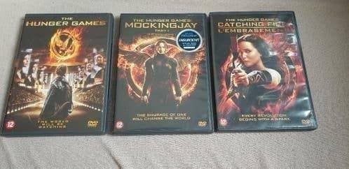Te koop dvds Hunger games , Mockingjay 1 , catching fire, Nederlands, Actie, Ophalen of Verzenden, Zo goed als nieuw