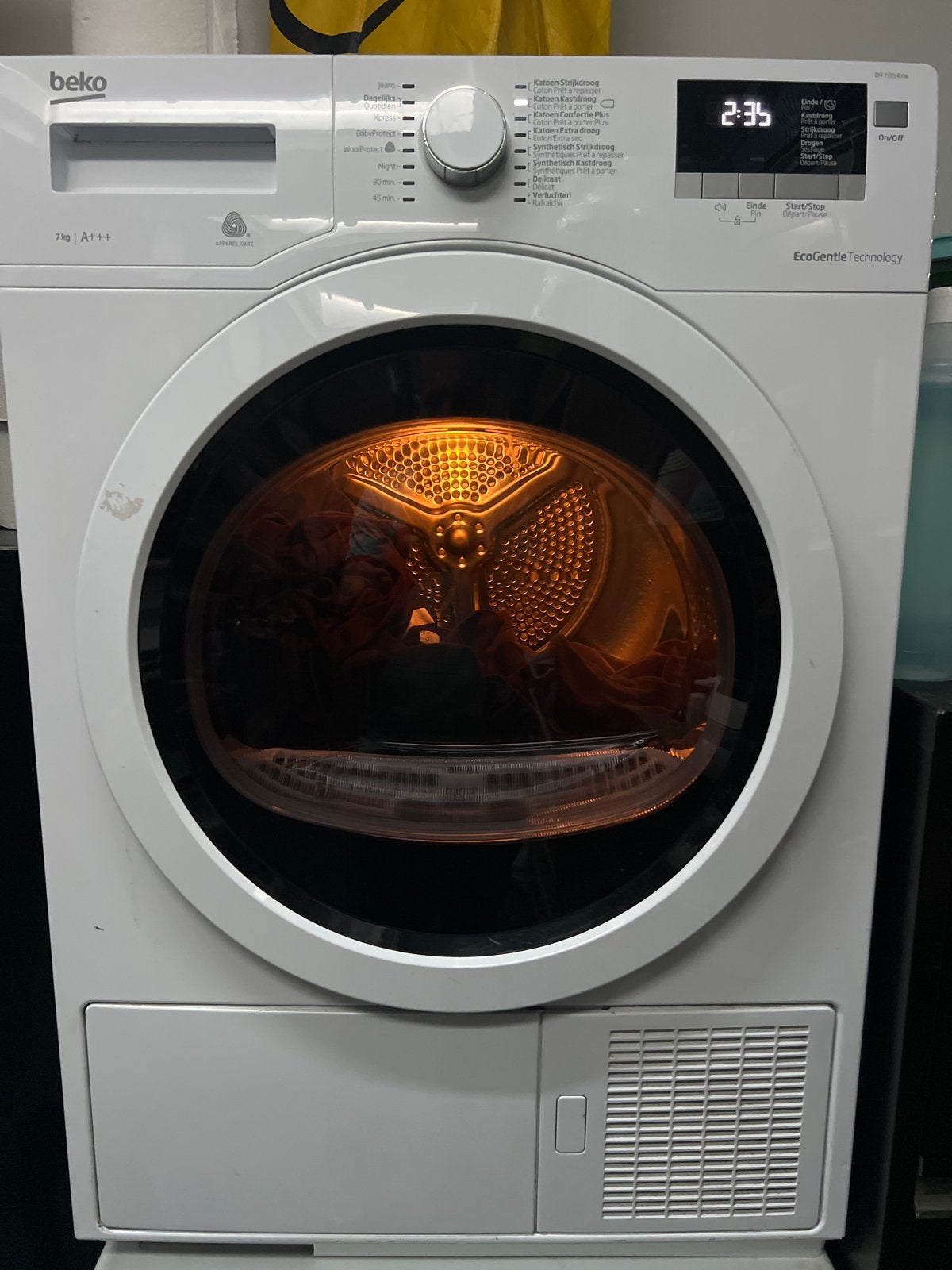 Goed werkende Beko droger - Wegens combi aanschaf, Witgoed en Apparatuur, 6 tot 8 kg, Gebruikt, Ophalen of Verzenden, 85 tot 90 cm