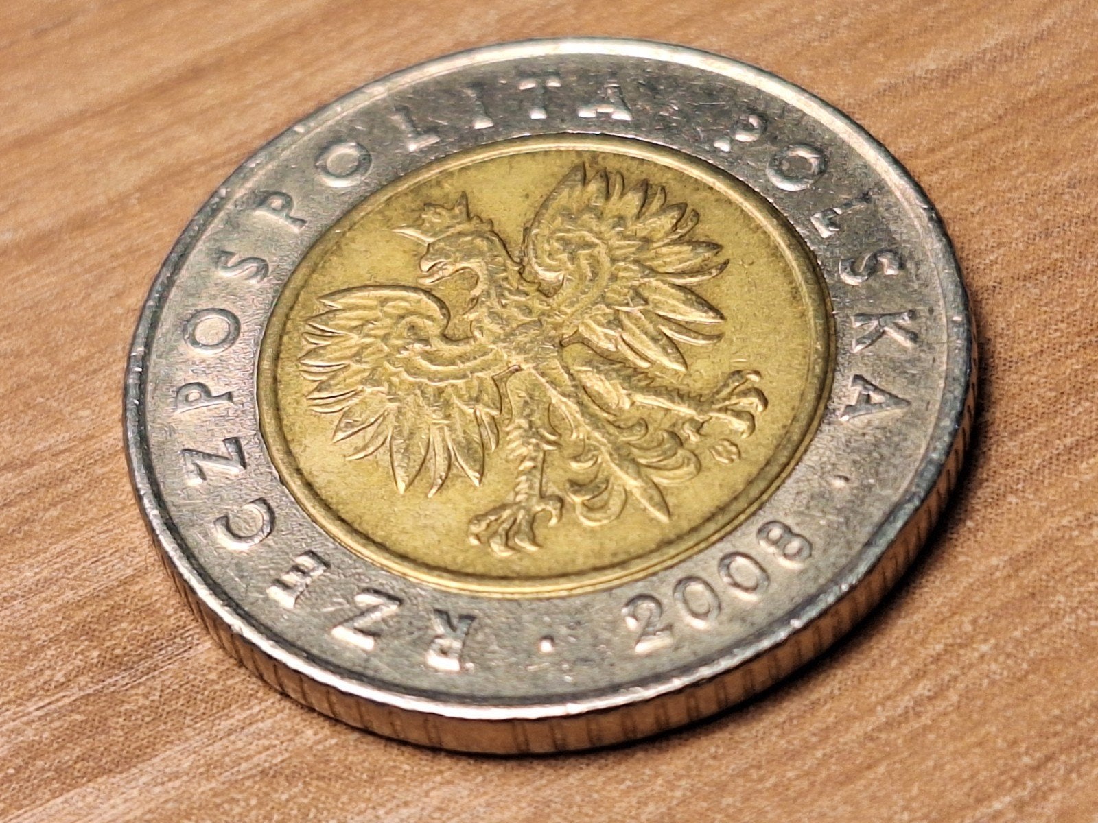 POLEN 5 zlotych 2008, zeldzaam, Ophalen of Verzenden, Overige landen, Overige waardes, Losse munt