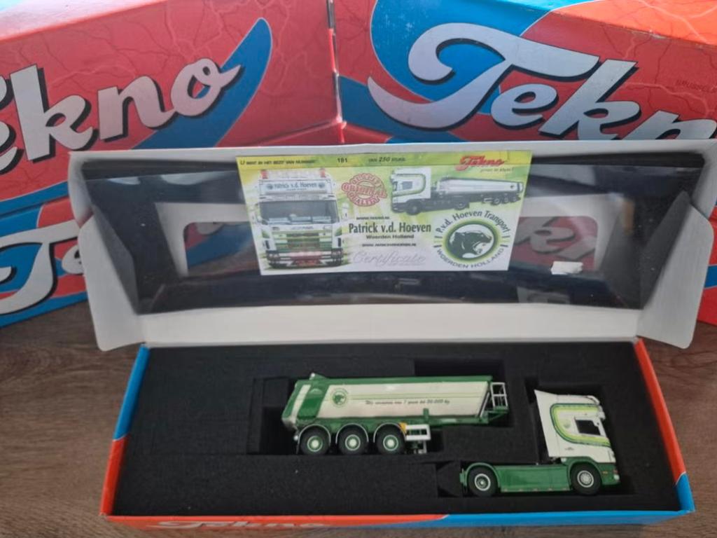 Tekno Scania V8 164 Topline van Patrick vd Hoeven, Hobby en Vrije tijd, Modelauto's | 1:50, Ophalen of Verzenden, Nieuw, Bus of Vrachtwagen
