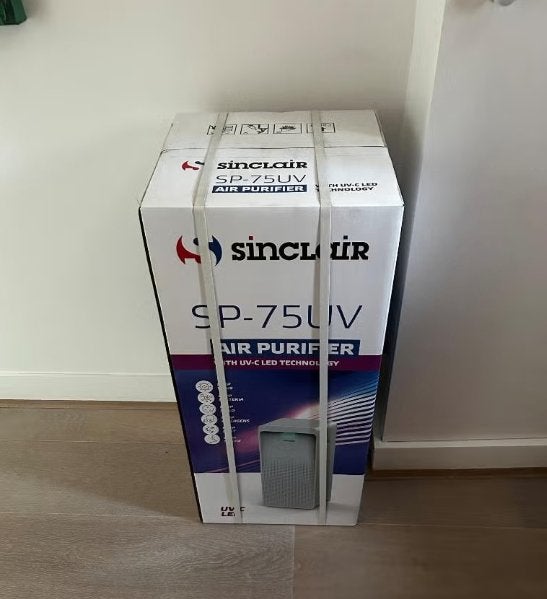 Sinclair Luchtreiniger SP-75UV UV-C LED – Geschikt tot 75 m³, Ophalen of Verzenden, Nieuw, Luchtreiniger