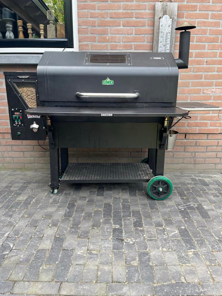 GMG Pellet BBQ - Green Mountain Grills Rookoven, Tuin en Terras, Houtskoolbarbecues, Ophalen, Zo goed als nieuw