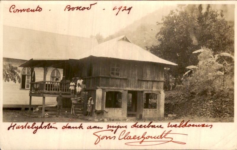 Nederlands Indië - Fotokaart Convento - Bokov - 1929, Ophalen of Verzenden, Briefkaart
