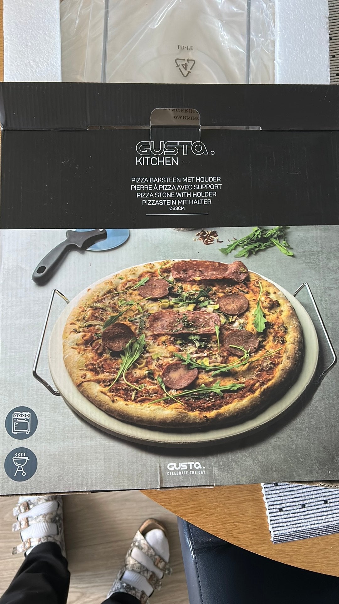 Pizzasteen NIEUW voor bbq en oven, Ophalen of Verzenden, Nieuw