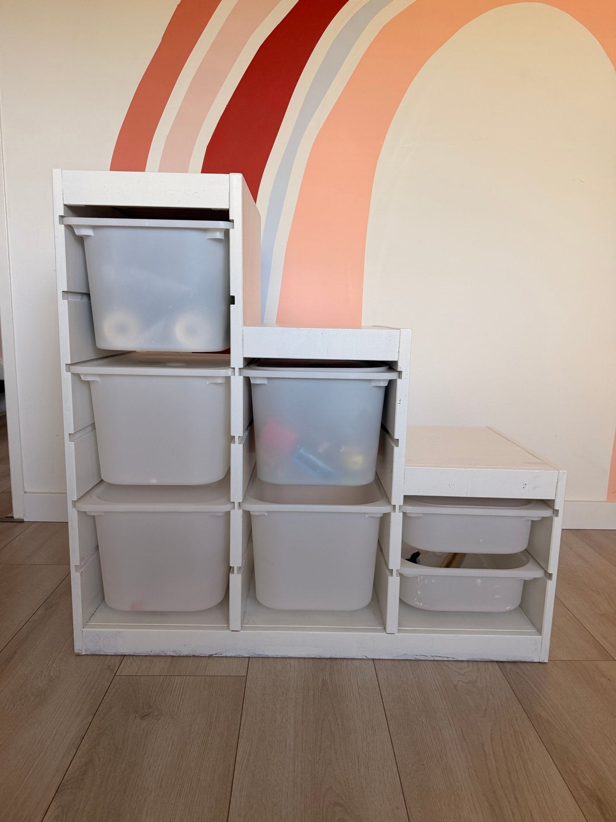 Witte opbergkast ikea Trofast met bakken, Ophalen, Gebruikt, Kast