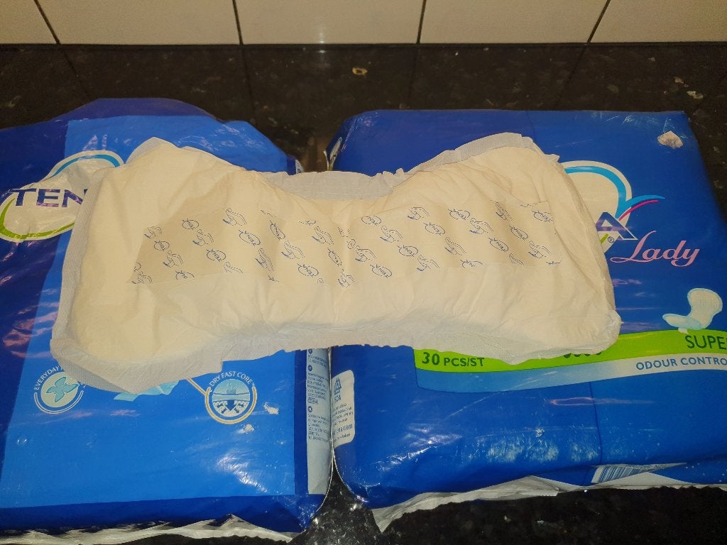 Tena Lady 50 stuks (30+20) incontinentie inleggers mt: super, Ophalen of Verzenden, Nieuw