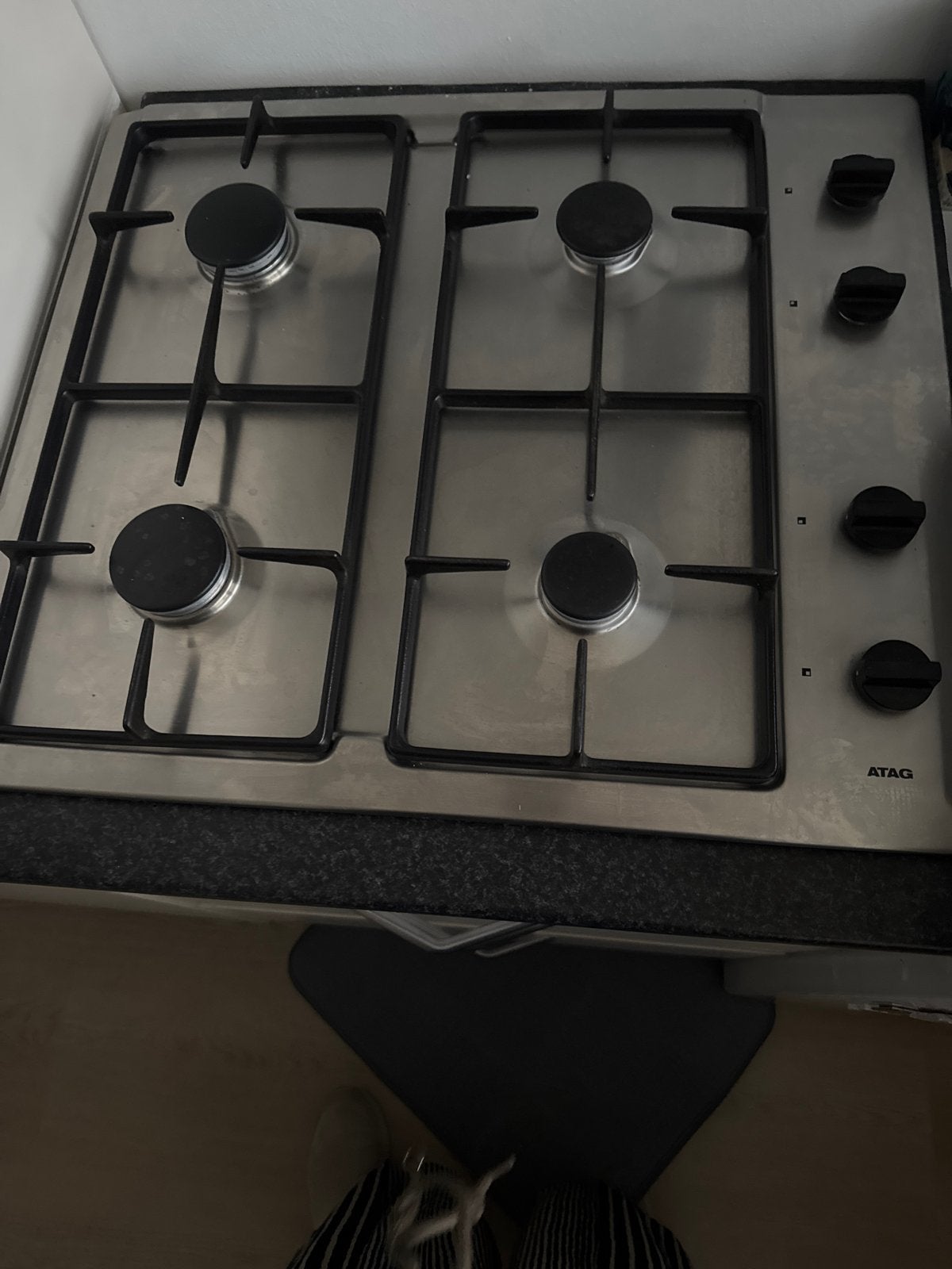 ATAG Gaskookplaat - 4 Pitten - Inbouw, Gebruikt, Inbouw, Gas, 4 kookzones