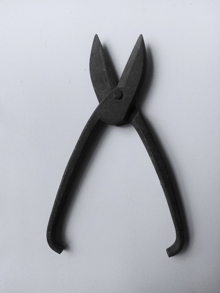 original antiek blikschaar/plaatschaar/lengte 20 cm, Antiek en Kunst, Ophalen of Verzenden