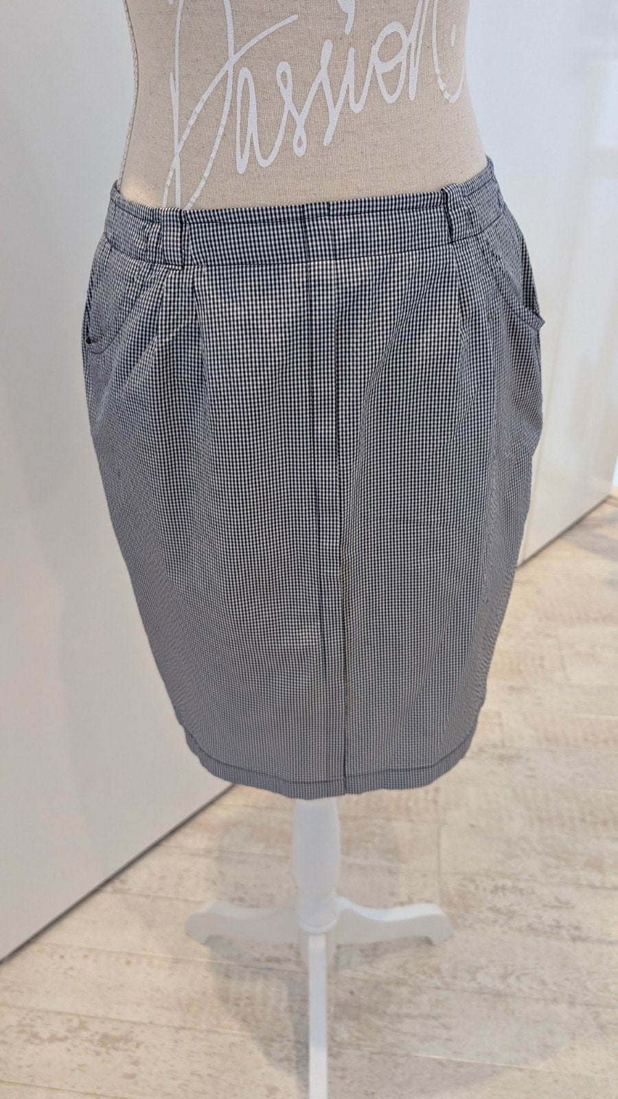 Riani Rok - Blauw/Wit Geruit - Maat 38/40 (M), Maat 38/40 (M), Blauw, Riani, Ophalen of Verzenden
