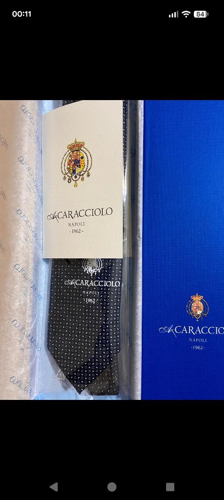 Caracciolo stropdas, Kleding | Heren, Stropdassen, Blauw, Nieuw, Ophalen of Verzenden, Met patroon