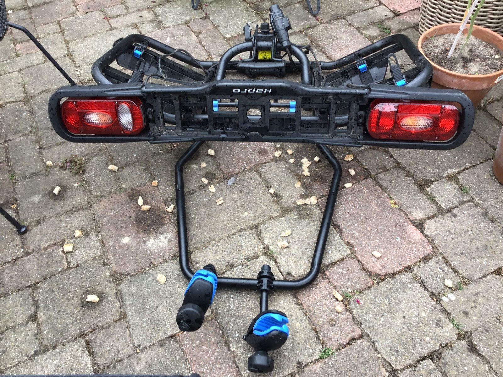 Fietsendrager Hapro 2, Ophalen, Zo goed als nieuw, Trekhaakdrager