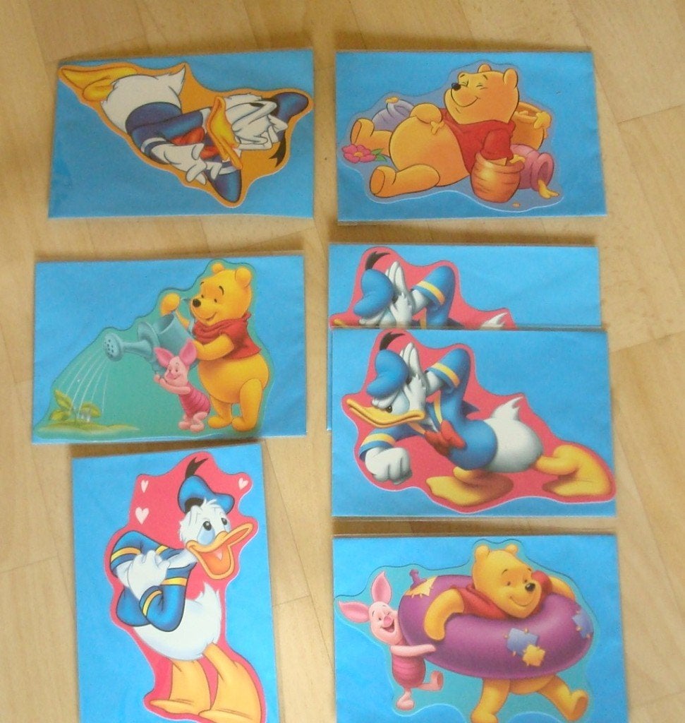 Disney wenskaarten met envelop NIEUW 7 stuks, Verzenden, Overige figuren, Nieuw, Overige typen