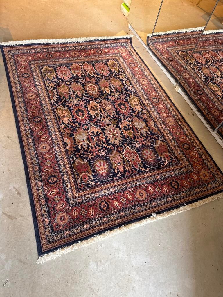 Isfahan (osta carpet) 100% scheerwol, Ophalen, Gebruikt, 100 tot 150 cm, Blauw