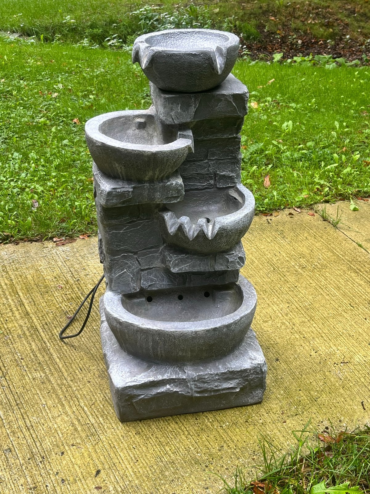 Teamson Home 4-Tier Cascading Water Fountain, Tuin en Terras, Ophalen, Zo goed als nieuw, Kunststof, Fontein