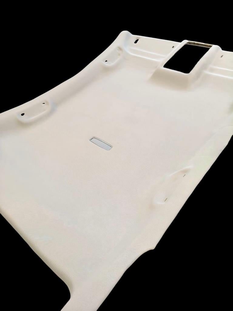 Auto hemels opnieuw bekleden met nieuwe stof., Ophalen