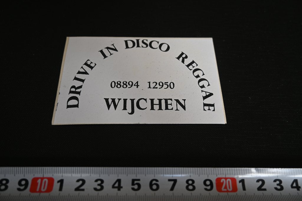 sticker Wijchen Drive in Disco REGGAE  08894-12950, Verzamelen, Ophalen, Zo goed als nieuw