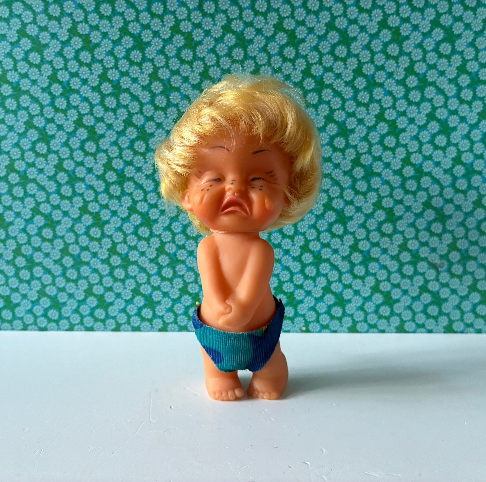 Vintage 70’s emotie popje, Gebruikt, Ophalen of Verzenden, Nvt, Pop