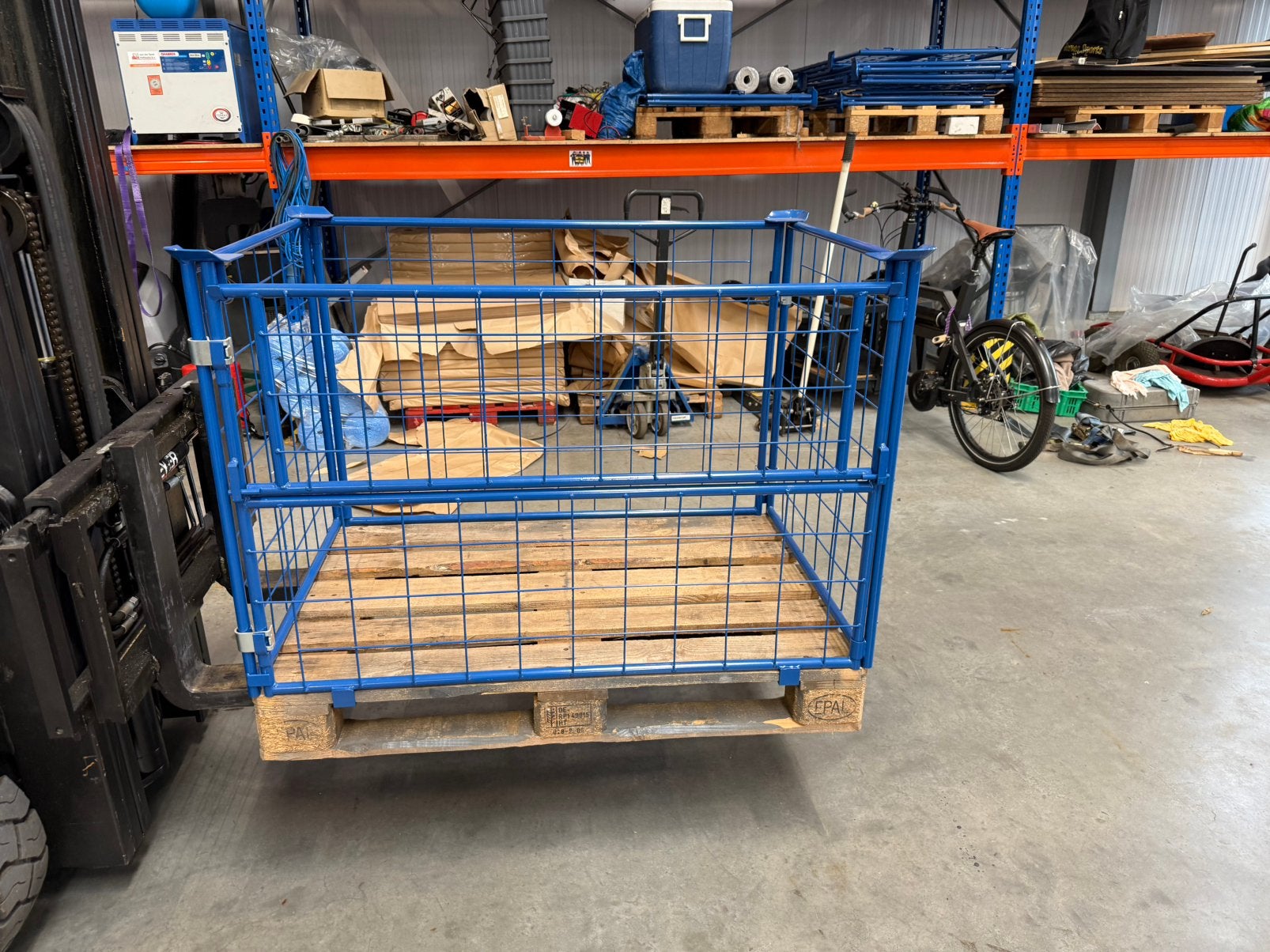 Opzetrek europallet 60 cm en 160cm hoog, Ophalen