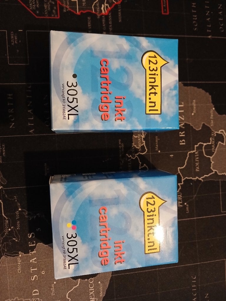 Nieuw in doosCartridge inkt 305 zwart en kleur 17ml inkt., Ophalen of Verzenden, Nieuw, Cartridge, HP