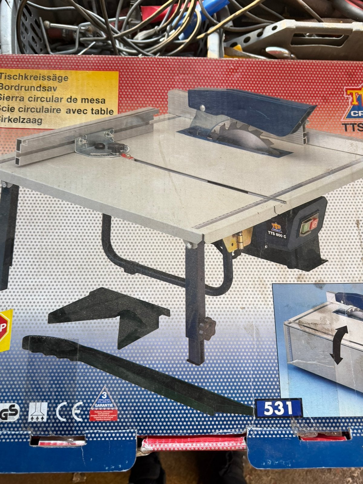 Topcraft zaagmachine, Ophalen of Verzenden, Zo goed als nieuw, 1200 watt of meer, 30 tot 70 mm