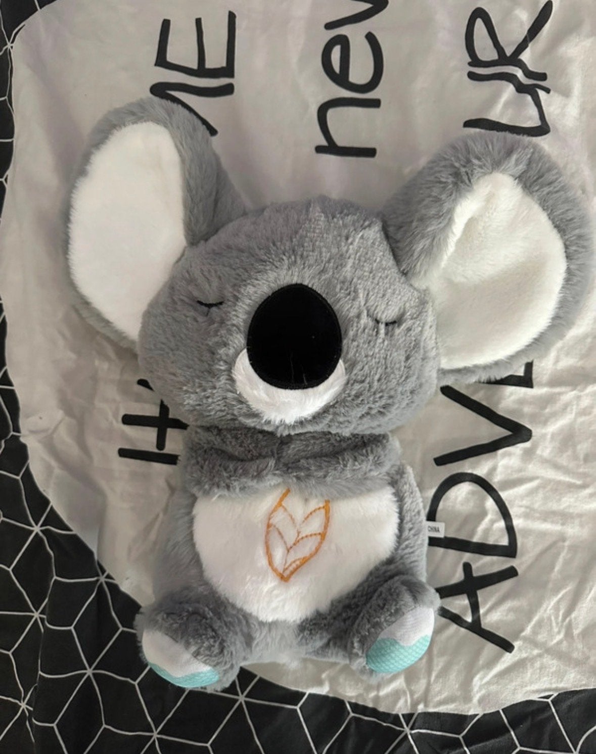 Rustig Koala Knuffel met Muziek en Ademhalingsfunctie, Met geluid, Overige typen, Grijs, Ophalen of Verzenden