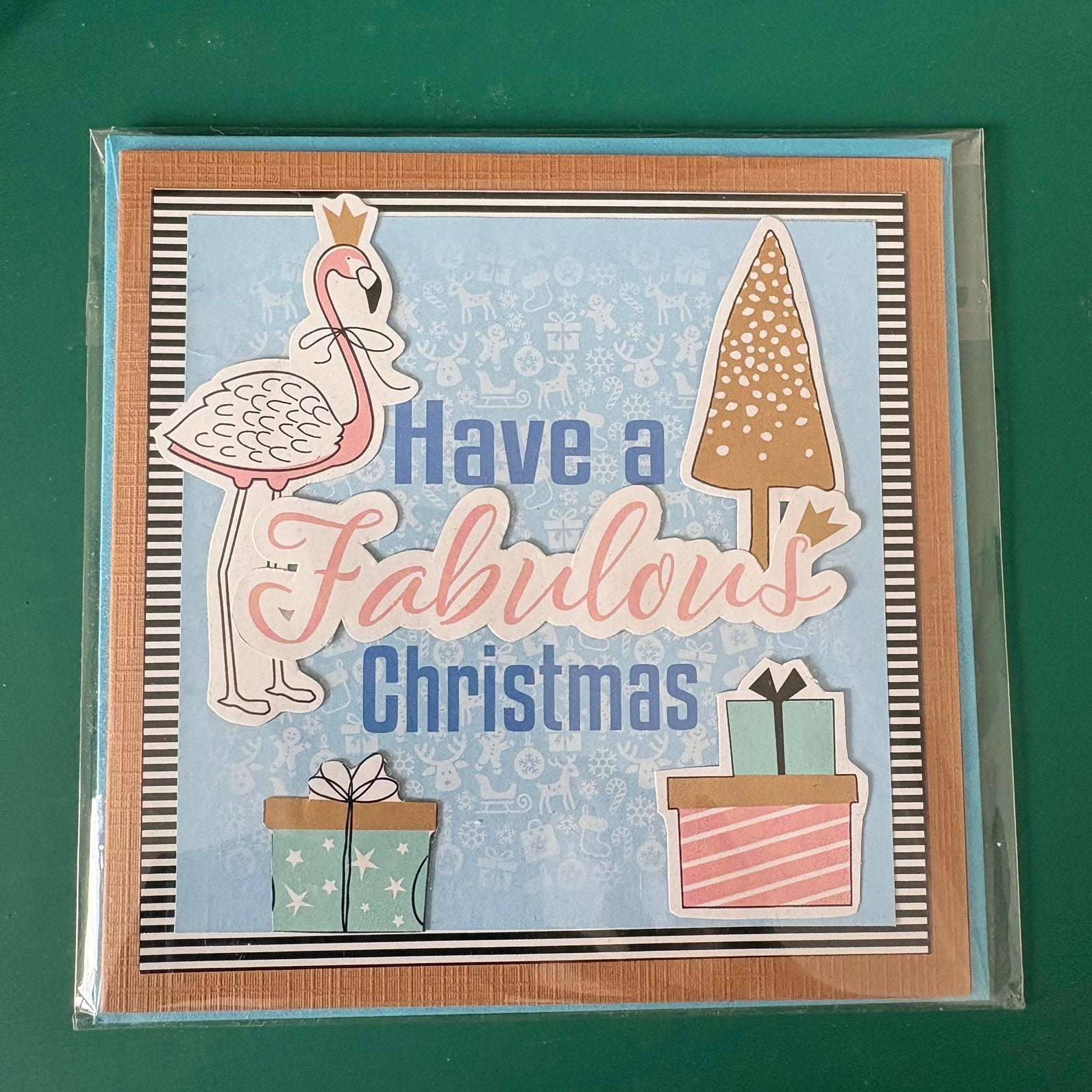Kerstkaart flamingo, Ophalen of Verzenden, Nieuw, Overige thema's