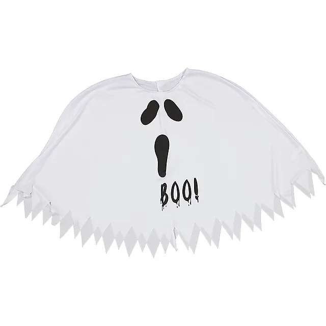 Nieuw! Halloween spook poncho/ kostuum one size, Ophalen of Verzenden, Nieuw, Kostuum, Halloween of Griezel