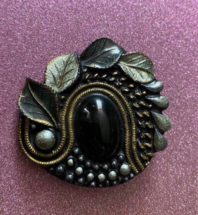 Vitage broche Art nouveau, Verzenden, Zo goed als nieuw, Overige kleuren, Overige materialen