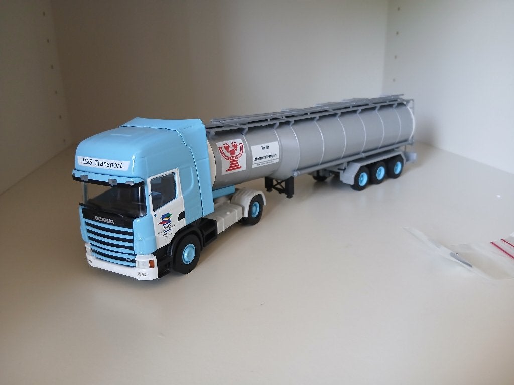 Scania H&S tankwagen, Ophalen of Verzenden, Zo goed als nieuw, Bus of Vrachtwagen, Lion Toys