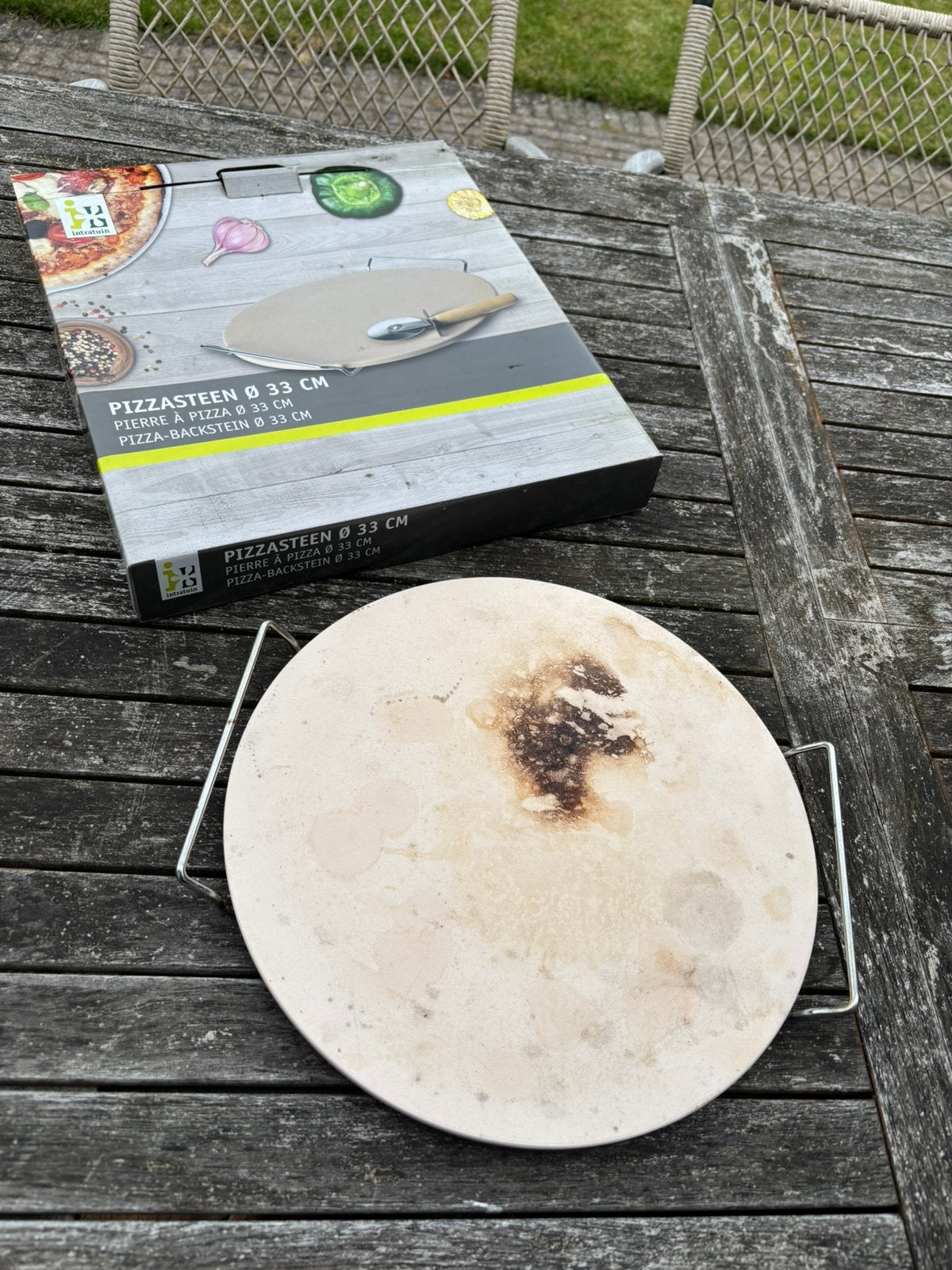 Pizza steen voor bbq, Ophalen of Verzenden, Gebruikt