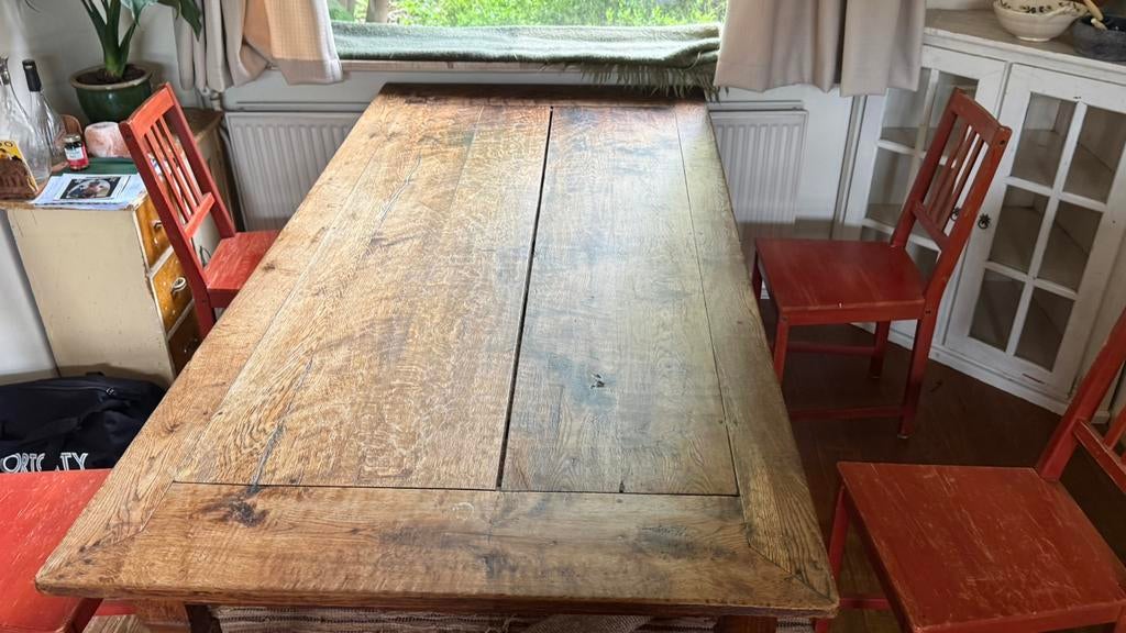 Prachtige eettafel!, Ophalen, 200 cm of meer, 50 tot 100 cm, Zo goed als nieuw