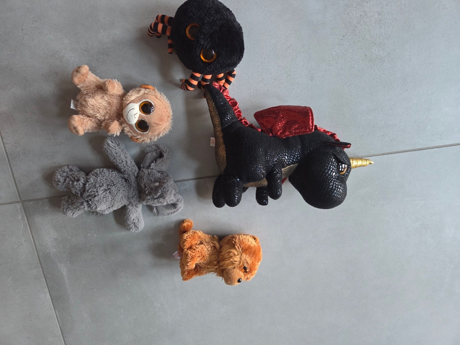 Leuke TY knuffels - diverse dieren, Zwart, Ophalen of Verzenden, Klein (minder dan 20 cm), Met label