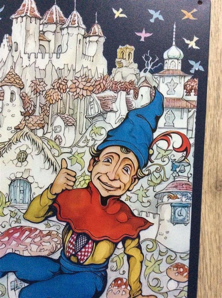 Efteling Sprookjesbos A. Pieck Metalen Wandbord, Verzenden, Nieuw, Beeldje of Poppetje