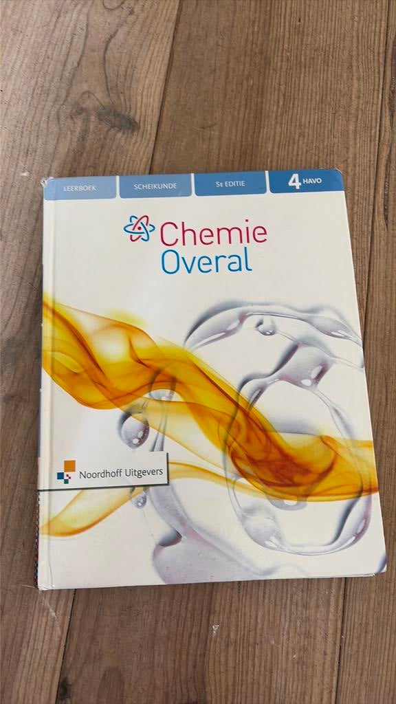 Chemie Overal 5e ed havo 4 leerboek, Ophalen of Verzenden, Zo goed als nieuw, Overige niveaus, Nederlands