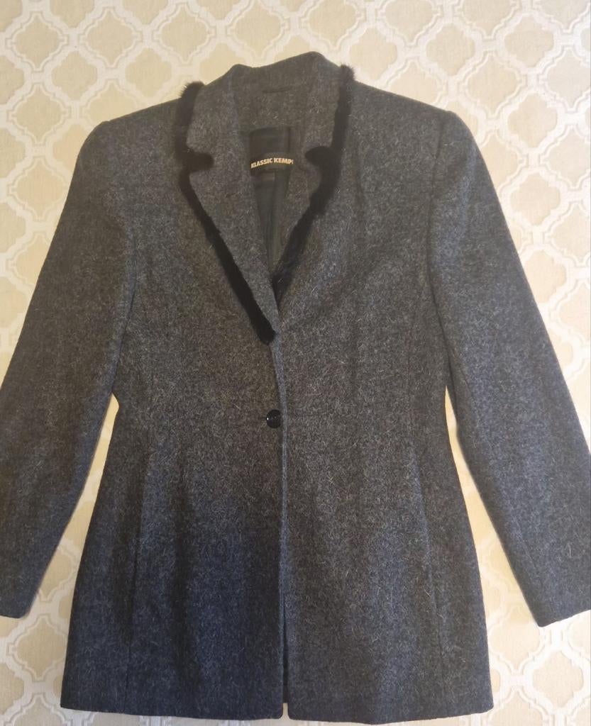 Mooi wollen dames colbert met nerts kraag, Kleding | Dames, Maat 38/40 (M), KLASSIC KEMPER, Ophalen of Verzenden, Jasje