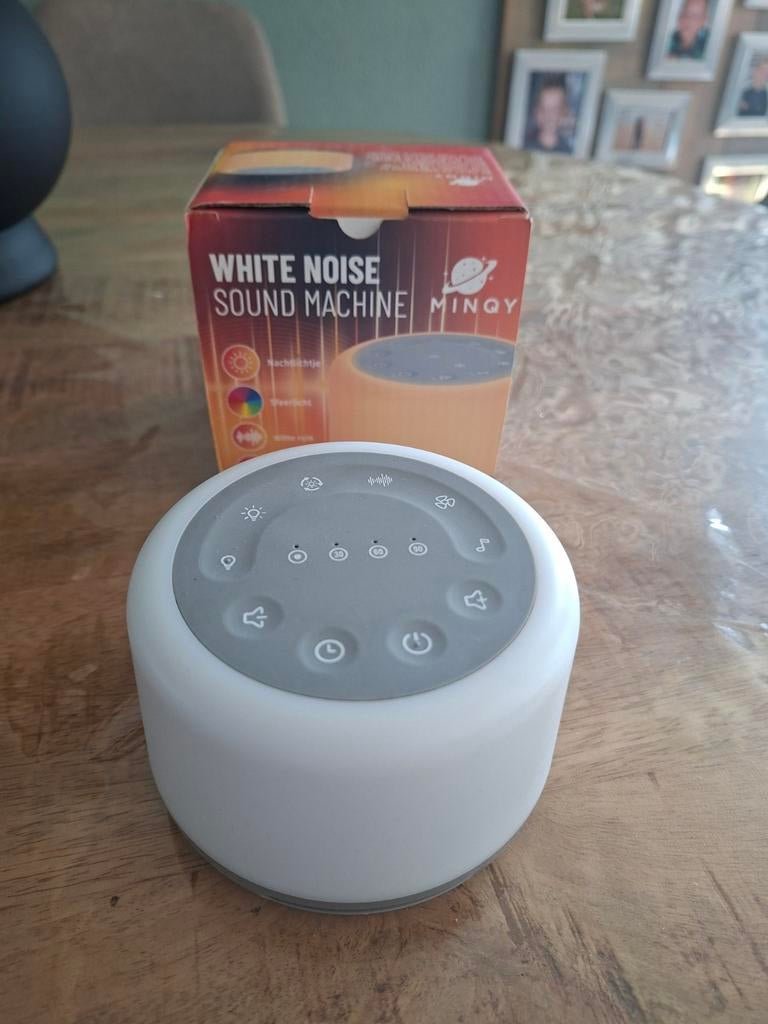 Minqy Slaaptrainer White Noise Sound Machine Nachtlampje, Kinderen en Baby's, Overige Kinderen en Baby's, Ophalen of Verzenden