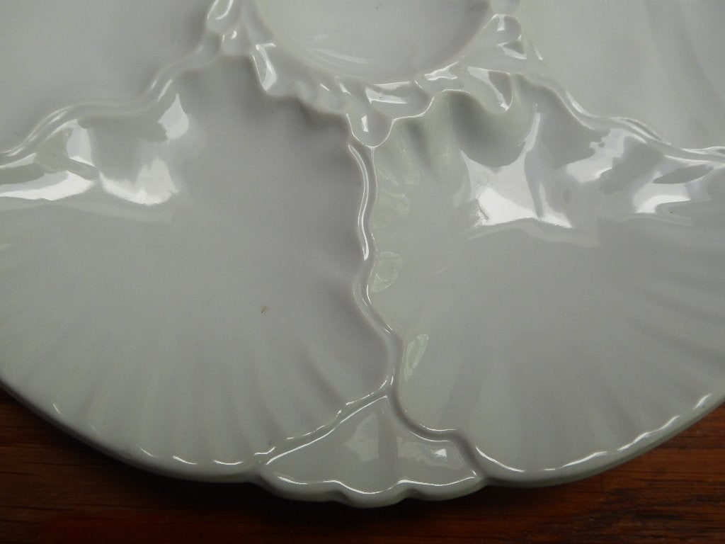 6 vintage oesterborden, la porcelaine de Baudour, Ophalen of Verzenden