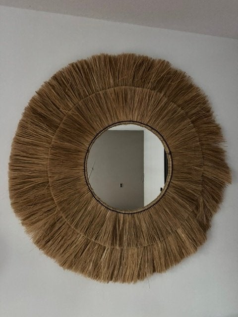 Round Mirror, Huis en Inrichting, Ophalen, Rond, Zo goed als nieuw, 100 tot 125 cm